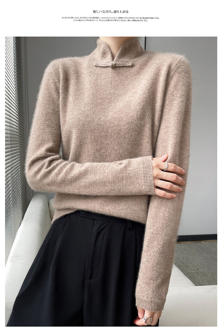 Vintage téli garbós pulóver