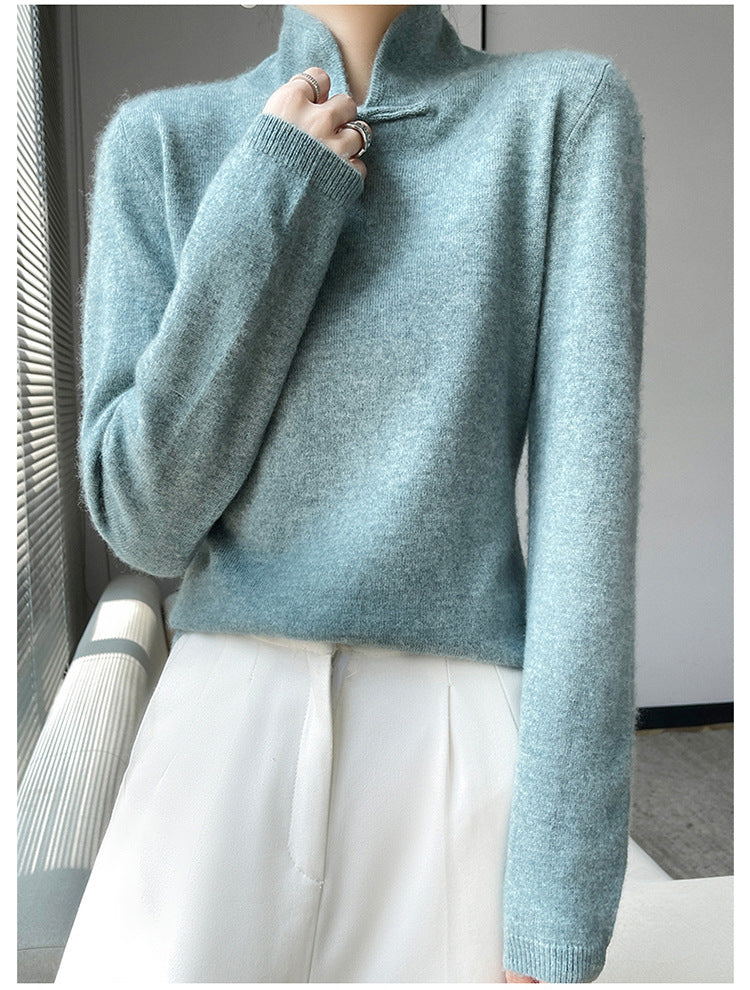 Vintage téli garbós pulóver