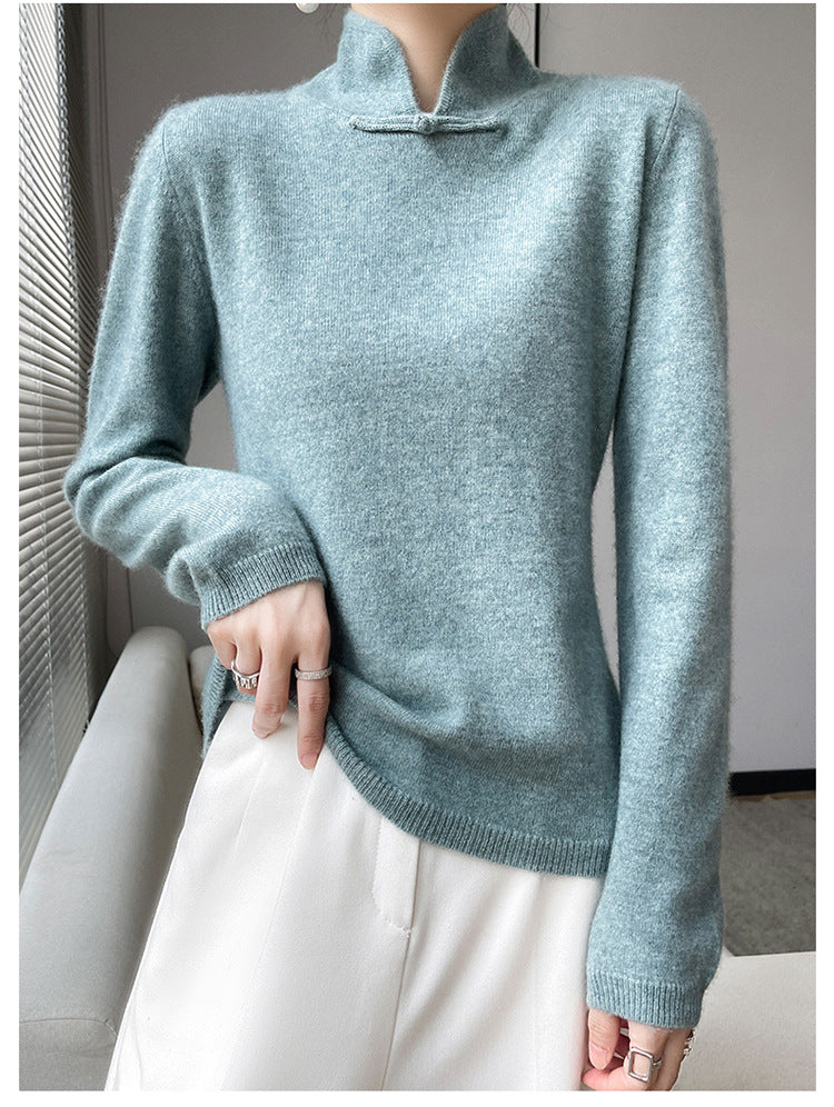 Vintage téli garbós pulóver