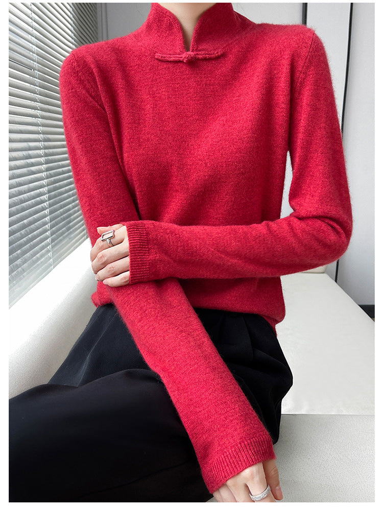 Vintage téli garbós pulóver