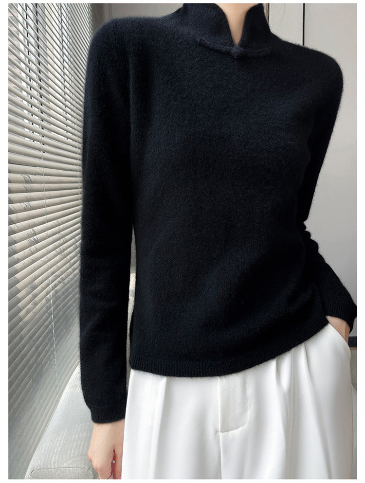 Vintage téli garbós pulóver