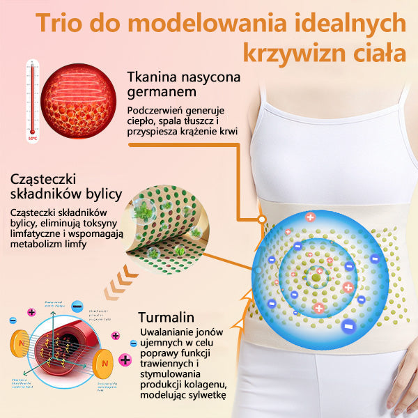 mikrovibrációs féreghajtás erősítő öv a Ciała❤️ formázásához (plasztikai sebészek által ajánlott)