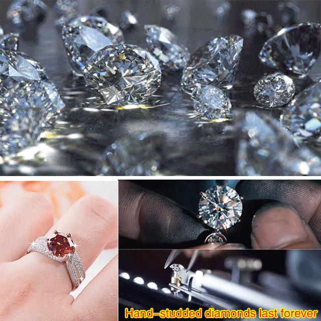 3 karátos gyémántgyűrű, ami boldogságot hoz (moissanite)