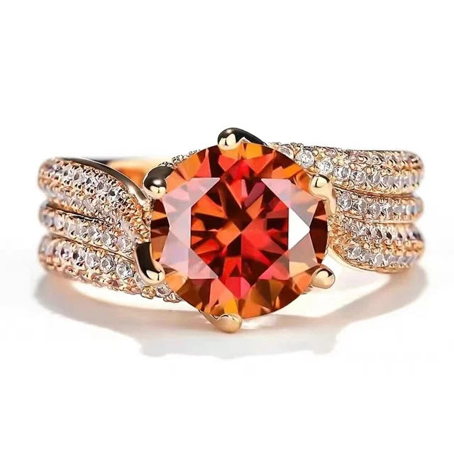 3 karátos gyémántgyűrű, ami boldogságot hoz (moissanite)