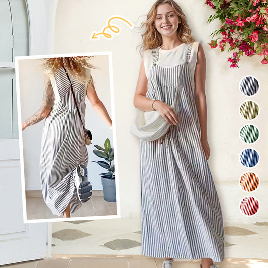 ✨Hétköznapi csíkos camisole ruha - fáradságmentes stílus és kényelem