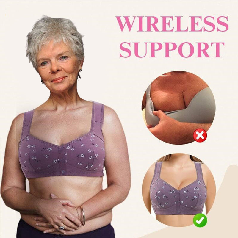 Vásároljon 1et és kapjon 3at ingyen (3 db) 🔥 2024 Cotton Front Opening Senior Bra