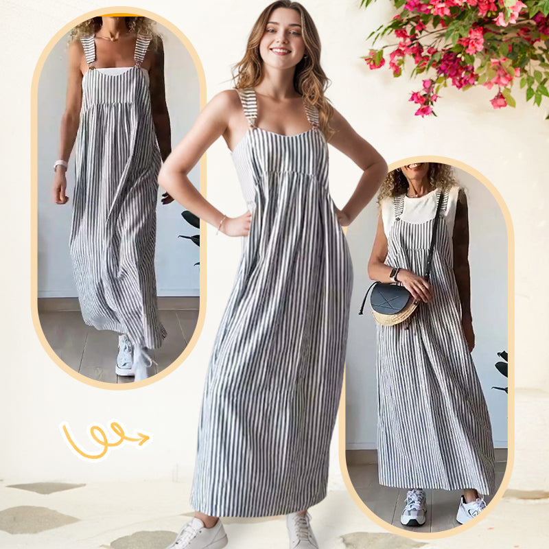 ✨Hétköznapi csíkos camisole ruha - fáradságmentes stílus és kényelem