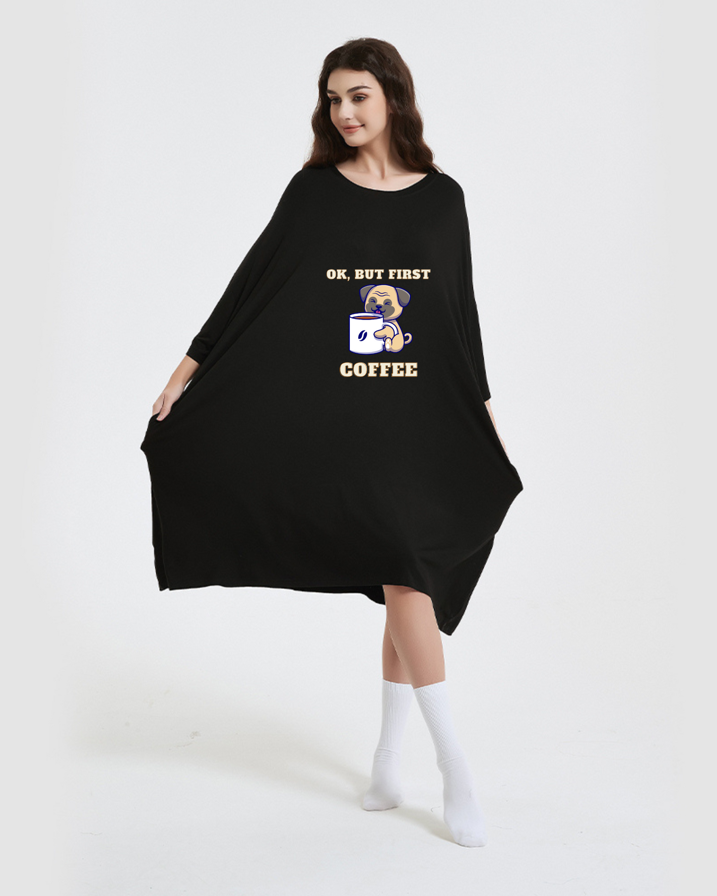 Nagy méretű bő hosszú póló (50-100 kg súlyú viselésre alkalmas)