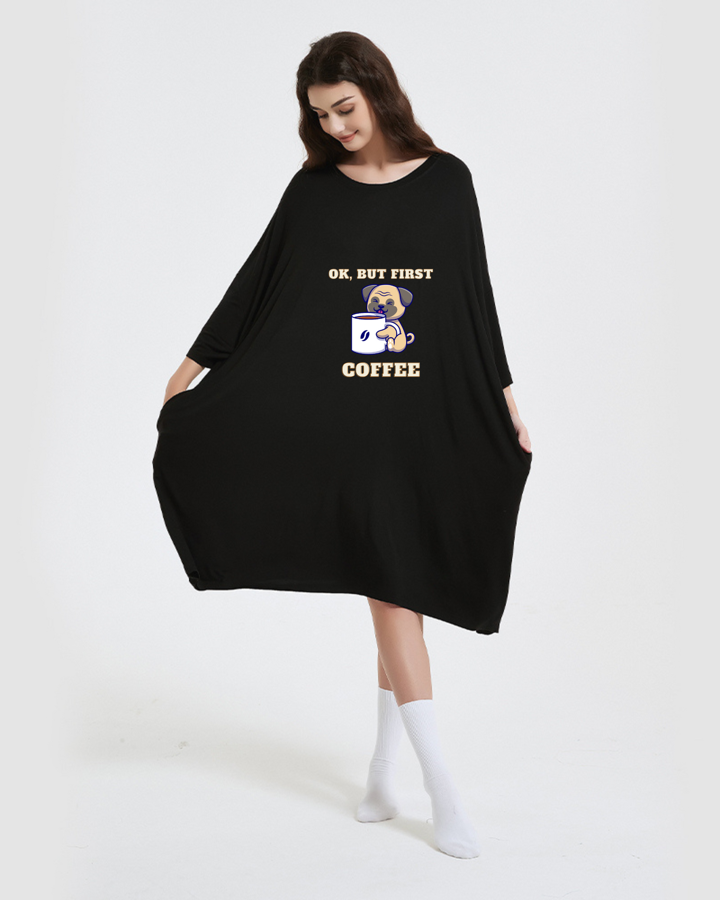 Nagy méretű bő hosszú póló (50-100 kg súlyú viselésre alkalmas)