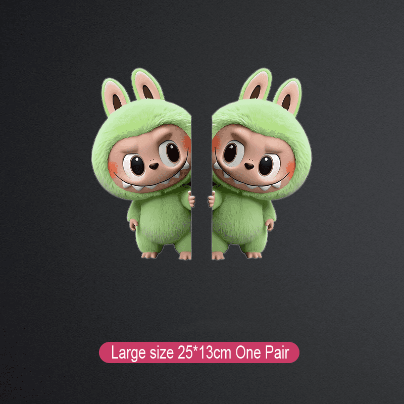 Labubu kreatív autómatrica