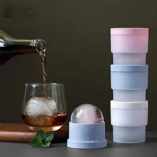 Élelmiszer-minőségű egymásra rakható, lassan olvadó barkács jéggolyó koktél whiskyhez