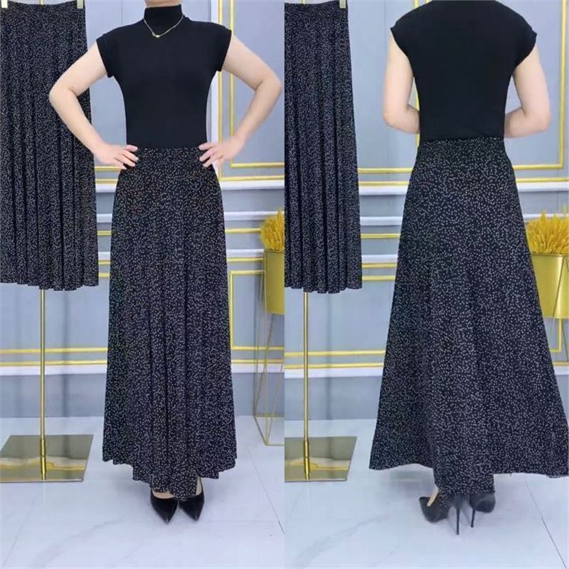 Jégselyem selyem rugalmas virágos szoknya