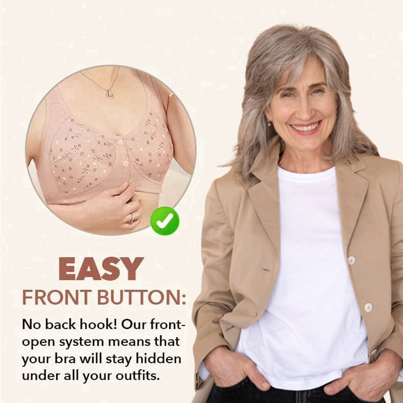 Vásároljon 1et és kapjon 3at ingyen (3 db) 🔥 2024 Cotton Front Opening Senior Bra