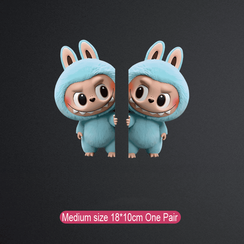 Labubu kreatív autómatrica