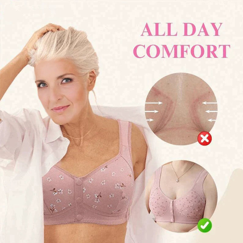 Vásároljon 1et és kapjon 3at ingyen (3 db) 🔥 2024 Cotton Front Opening Senior Bra