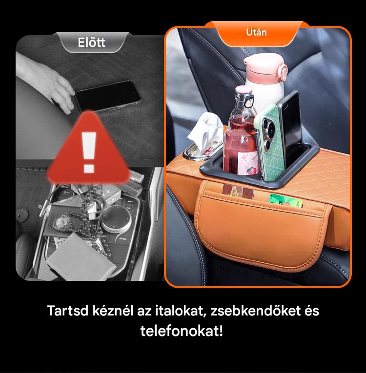 Multifunkcionális autós kartámasz