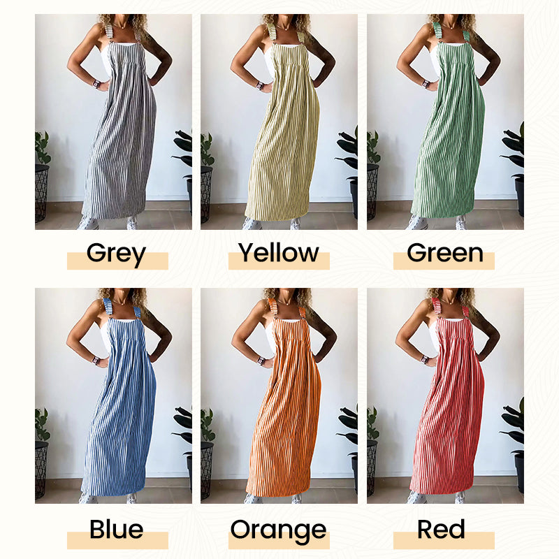 ✨Hétköznapi csíkos camisole ruha - fáradságmentes stílus és kényelem