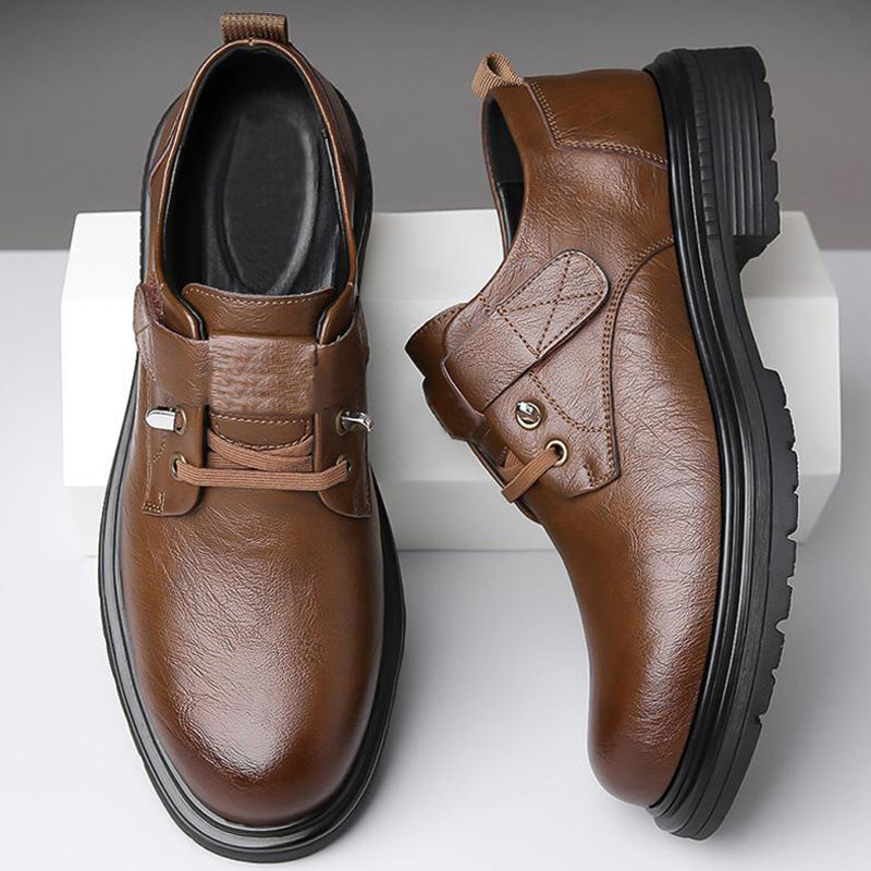 Férfi vízálló brit stílusú retro üzleti bőr cipő 🍂👞✨👞✨.