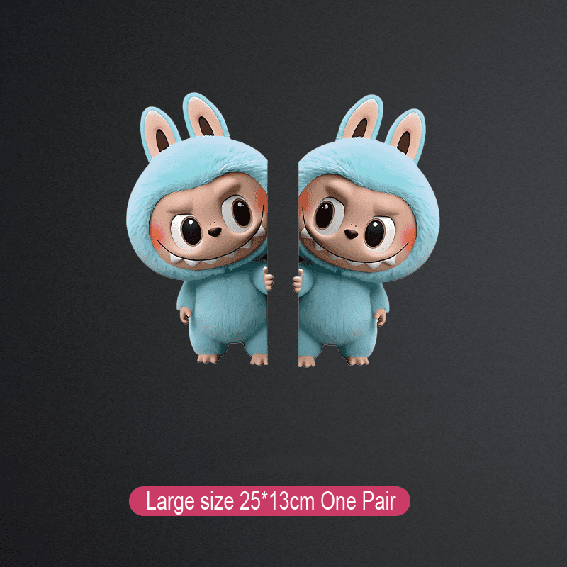 Labubu kreatív autómatrica