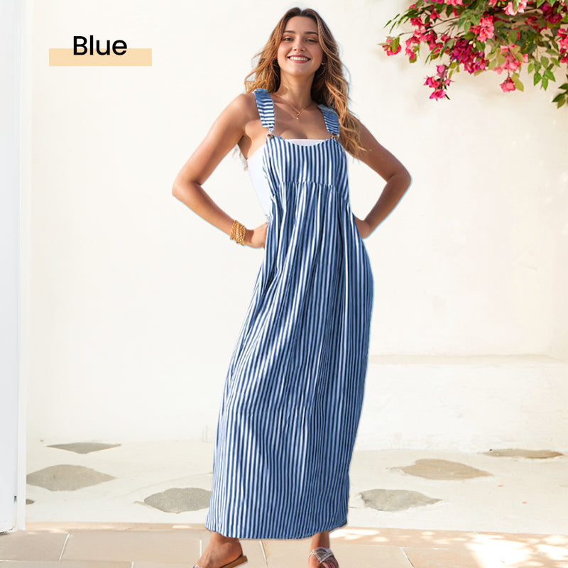 ✨Hétköznapi csíkos camisole ruha - fáradságmentes stílus és kényelem