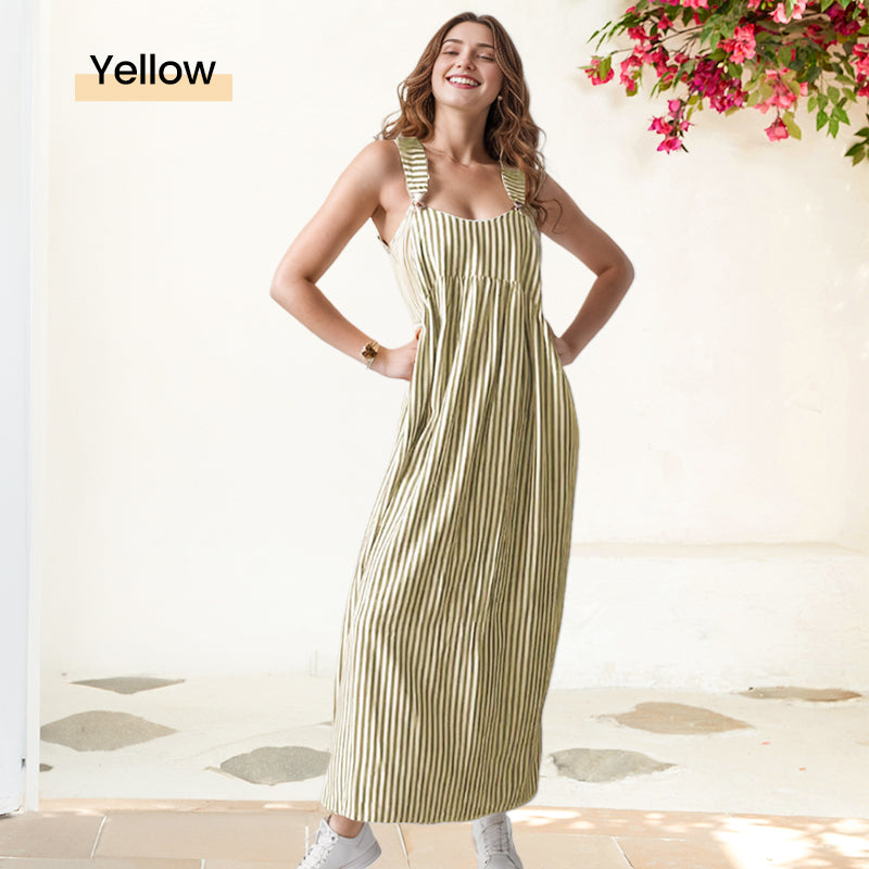 ✨Hétköznapi csíkos camisole ruha - fáradságmentes stílus és kényelem