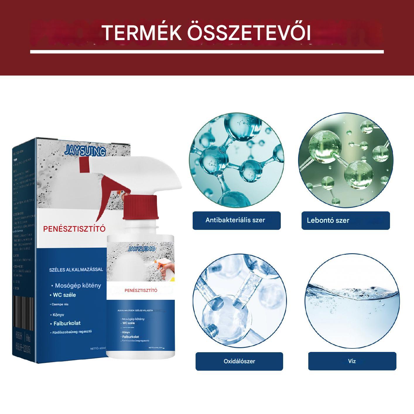 Folt- és penészeltávolító multi-tisztító spray