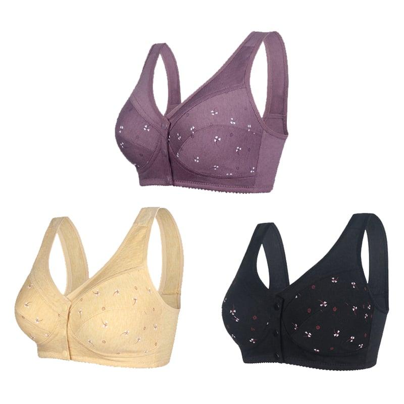 Vásároljon 1et és kapjon 3at ingyen (3 db) 🔥 2024 Cotton Front Opening Senior Bra