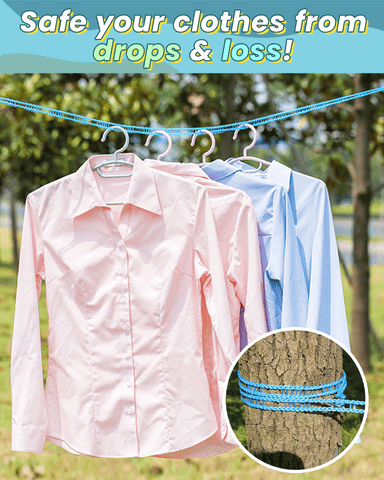 Szélálló, csúszásmentes ruhaszárítókötél (32 ft)