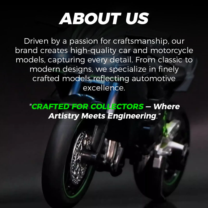 Motorkerékpár modell 1:9 méretarányban