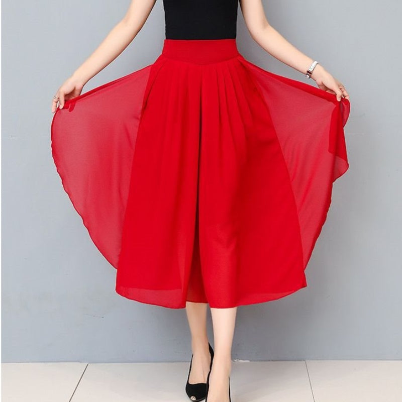 【M-3XL】👗 Női magas derekú sifonszoknya