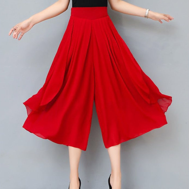 【M-3XL】👗 Női magas derekú sifonszoknya