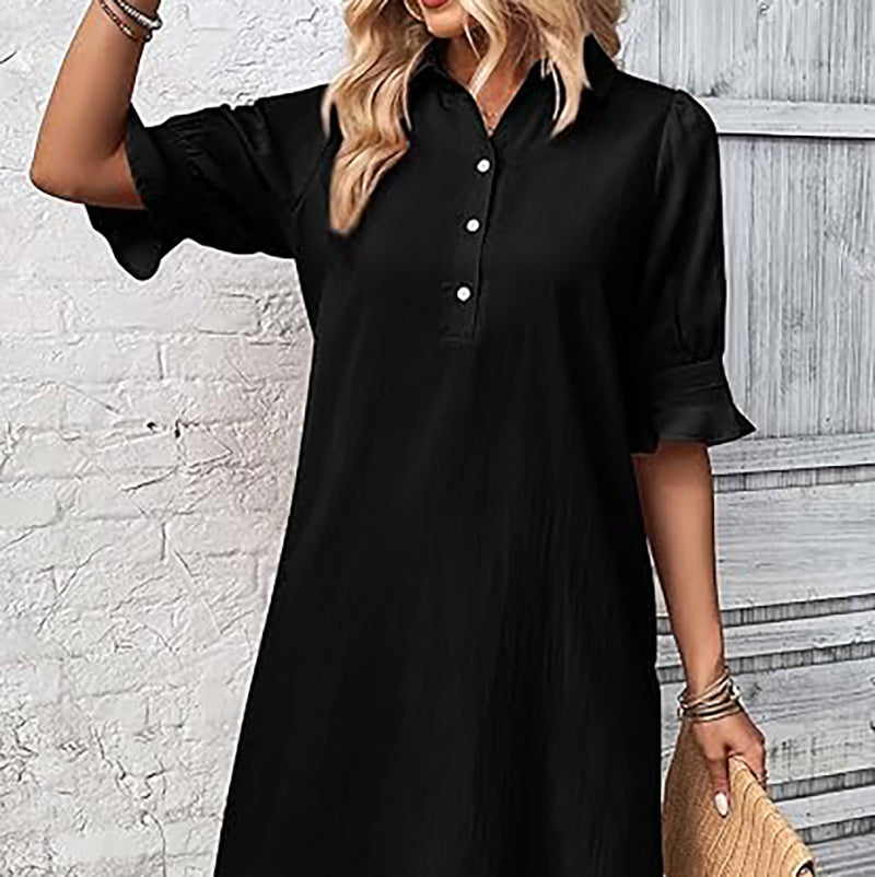 👗Elegáns ingruha fodros ujjakkal