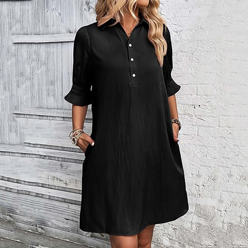 👗Elegáns ingruha fodros ujjakkal