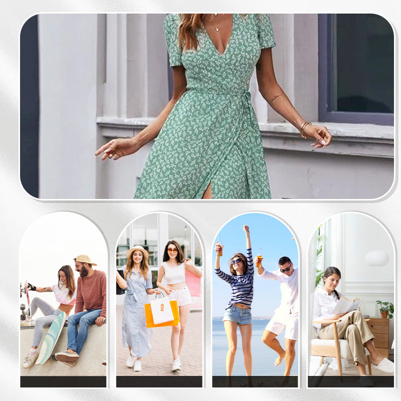 Zöld, légies maxi ruha