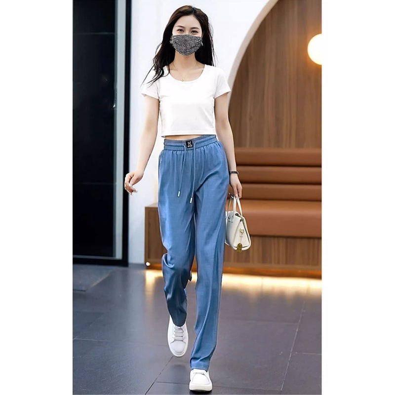 【S-3XL】👖Lehetséges magas derekú, egyenes szárú nadrág