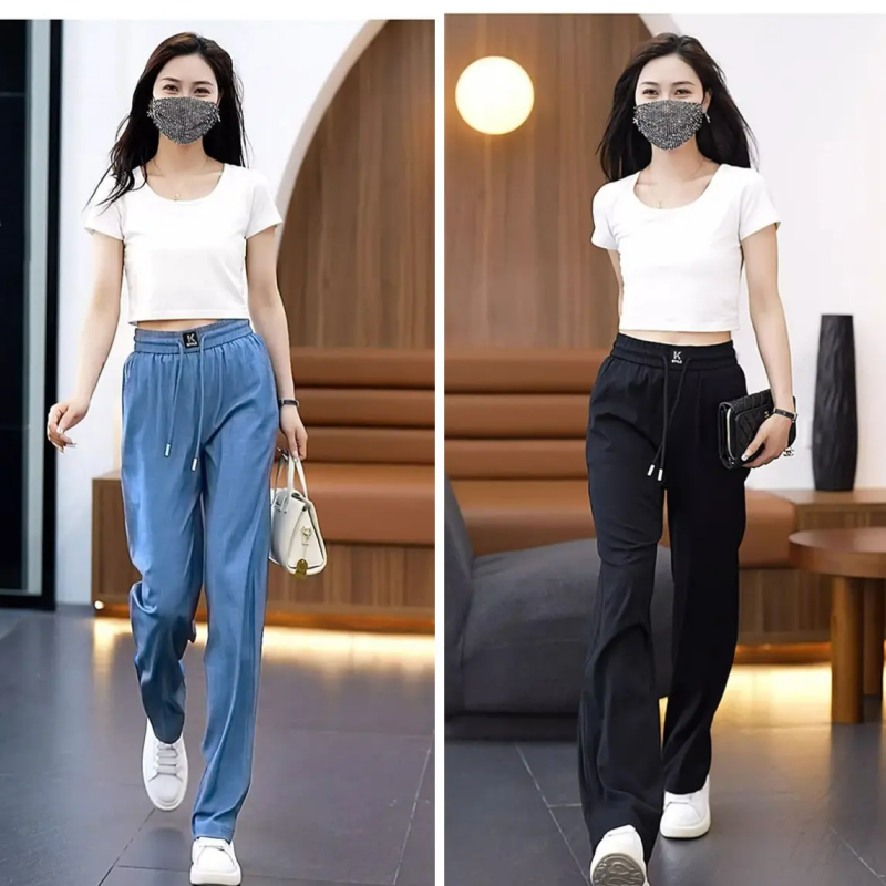 【S-3XL】👖Lehetséges magas derekú, egyenes szárú nadrág