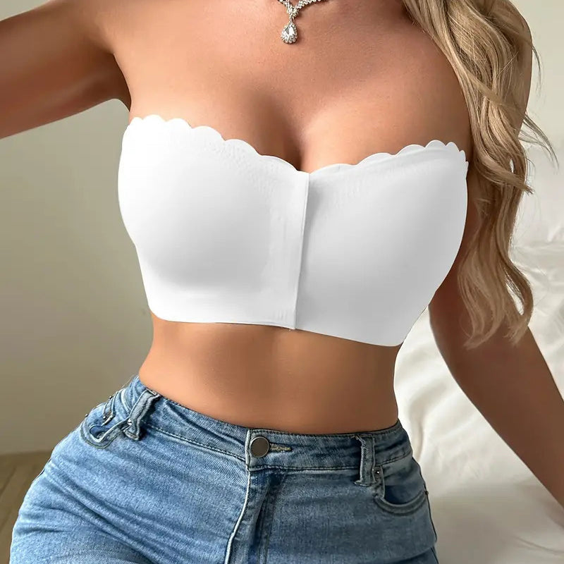 💕Pánt nélküli, elöl záródó bandeau melltartó💯