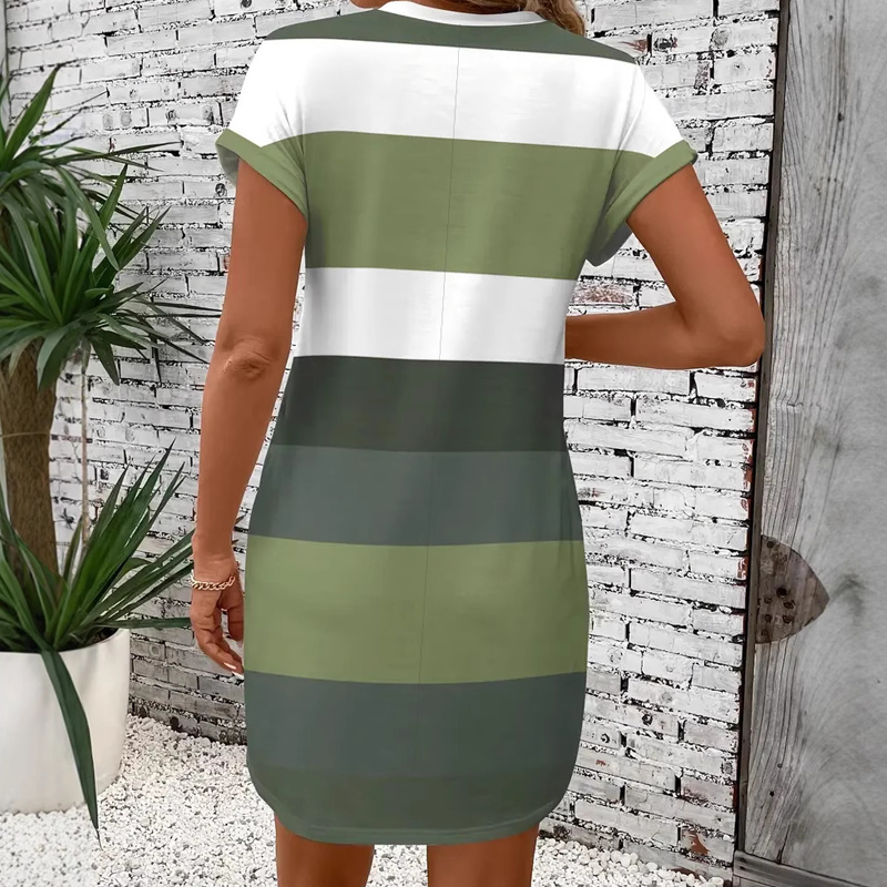 Női lezser kerek nyakú ruha