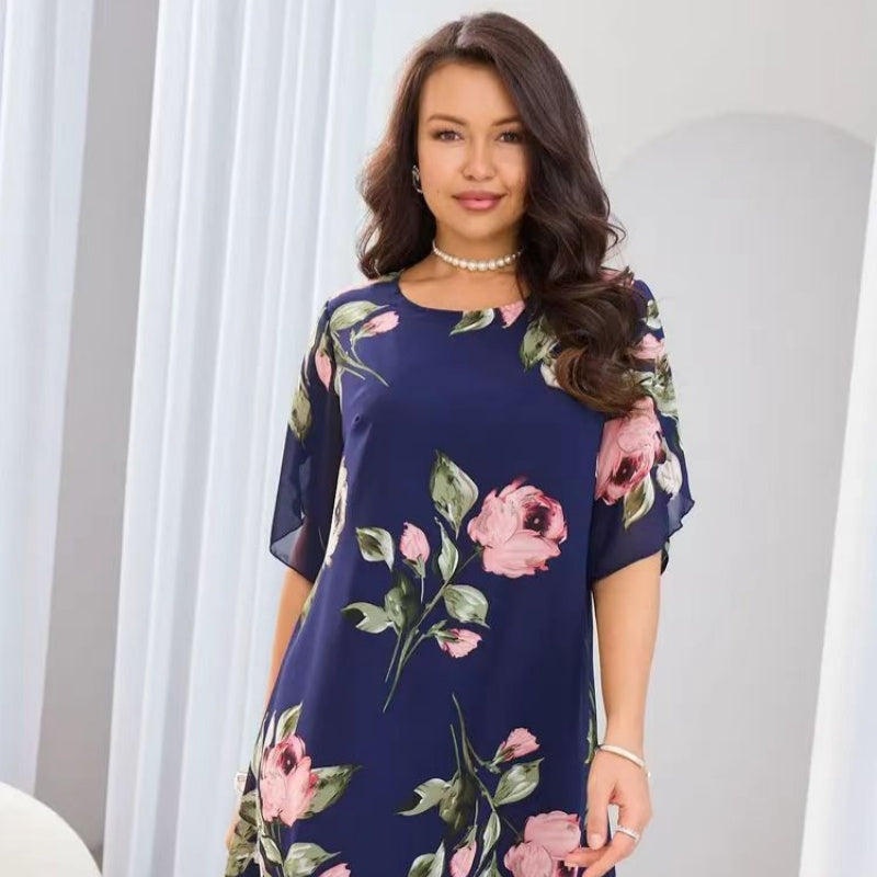 Női virágmintás ruha