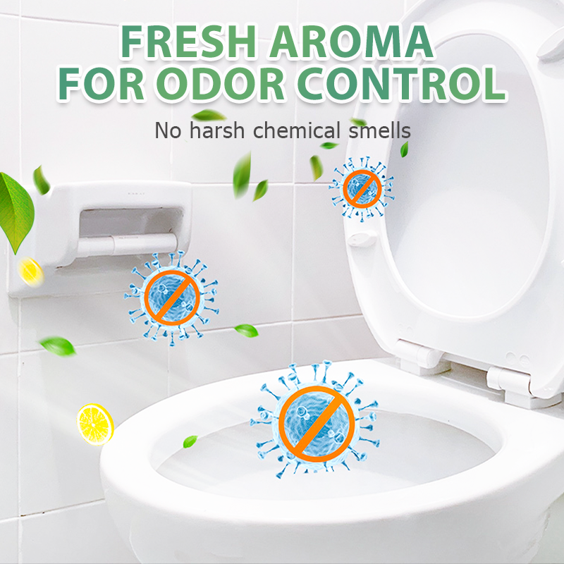 🌸 Vásárolj 2-t, kapj 1 ingyen! 🌸 WC Illatosító Tabletták Friss Aromával (1 tabletta = 3 normál tabletta) 🚽🧼