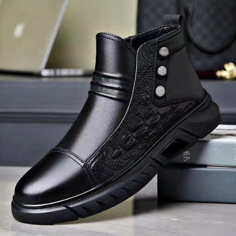 Bequeme Thermoschuhe für Herren, hochgeschlossen, zum Hineinschlüpfen