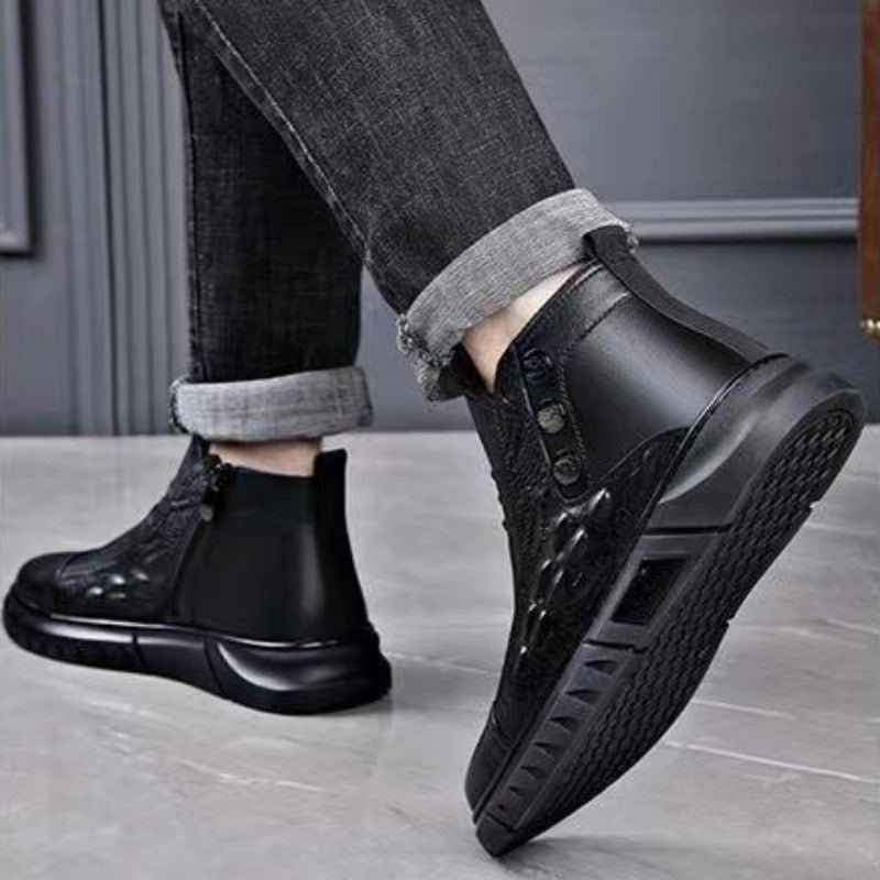 Bequeme Thermoschuhe für Herren, hochgeschlossen, zum Hineinschlüpfen