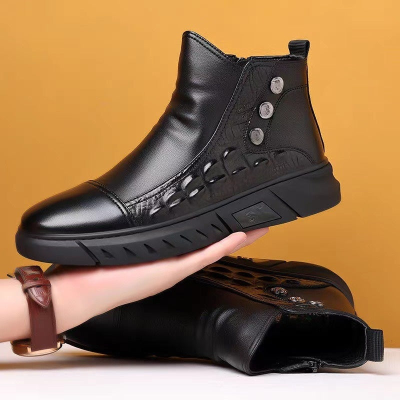 Bequeme Thermoschuhe für Herren, hochgeschlossen, zum Hineinschlüpfen