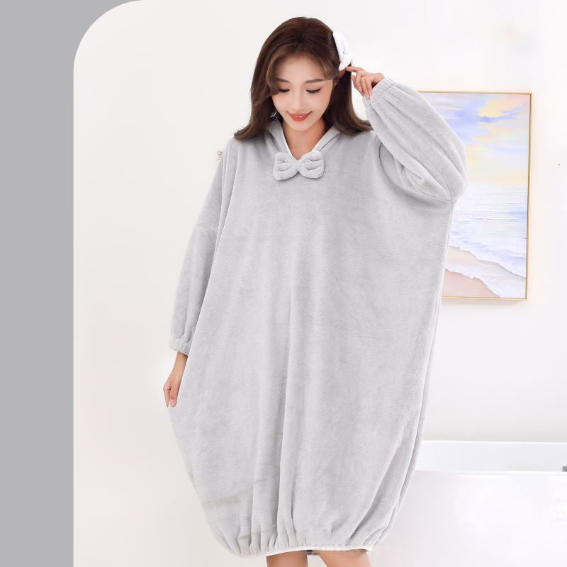 ❄️Unisex, rendkívül nedvszívó és gyorsan száradó kapucnis fürdőköpeny💤