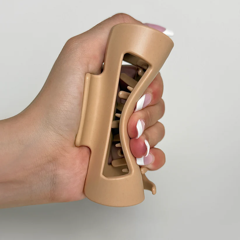 Puha szilikon hajcsat cápa csipesz - puha, ütközésálló védelem a fej hátsó részén - ütésálló és tartós