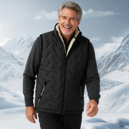 💖 FORRÓ AKCIÓ 50% KEDVEZMÉNY ✨️❄️ Unisex Téli Meleg, Ujjatlan, Steppelt Mellény Puhafleece Béléssel