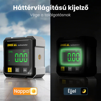 📐 Négyoldalas mágneses digitális szögmérő lézerrel 👷👍