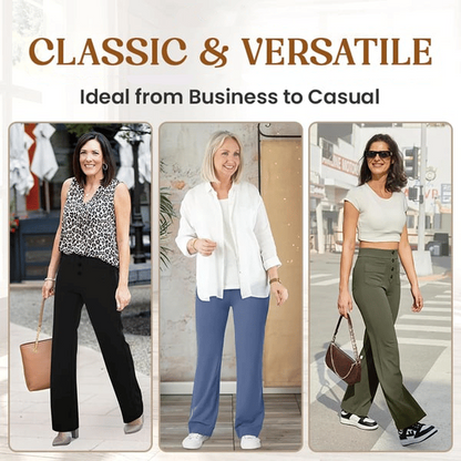 Női alkalmi magas derekú sztreccsnadrág