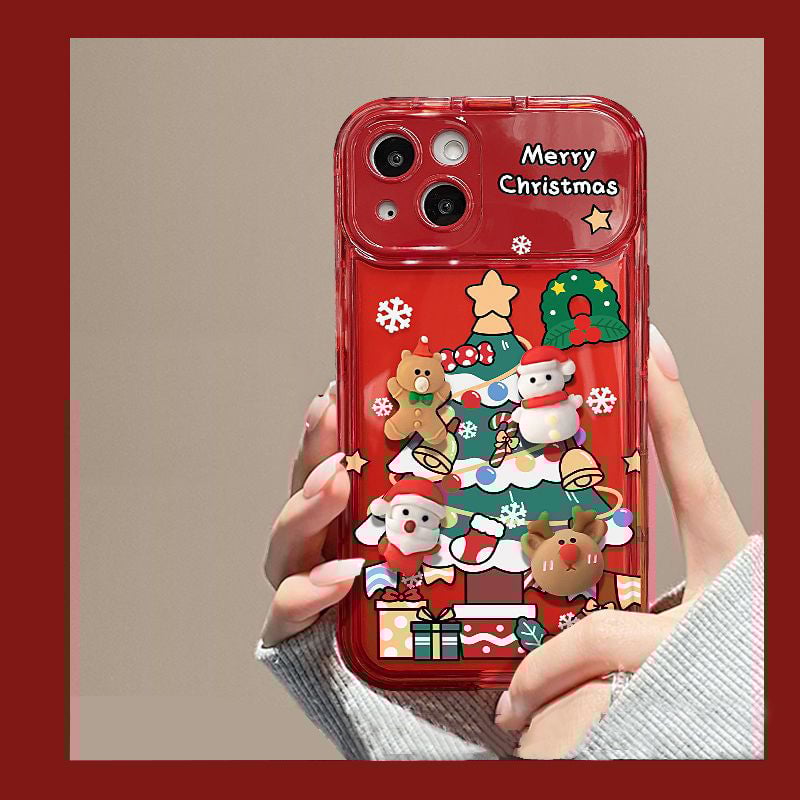🎅📱 KARÁCSONYFA TÜKÖR TOK AZ IPHONE-HOZ