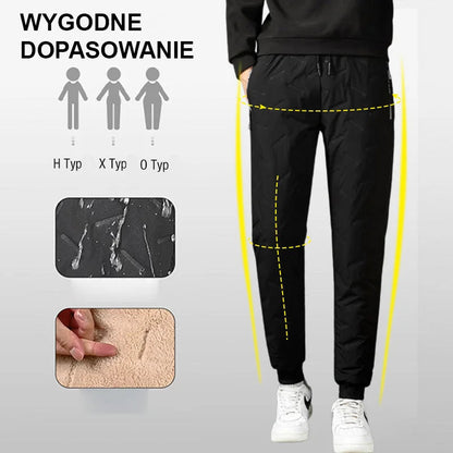 🔥Báránygyapjú meleg nadrág szélálló esőálló hideg nadrág húzózsinór alkalmi pamut nadrágok